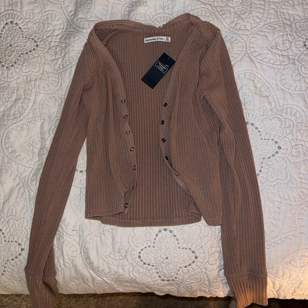 Abercrombie brown cardigan